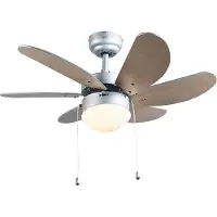 QAZQA Ventilateur de plafond gris - Fresh 3