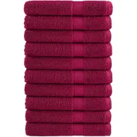 vidaXL Serviettes de qualité supérieure SOLUND 10pcs bordeaux 600 g/m²
