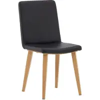 Ebuy24 Today chaise de salle à manger Simili cuirPolyuréthanenoir, naturel