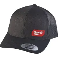 Milwaukee Hommes, Casquette, Accessoires 4932493107 Snapback Trucker Casquette Noir, Noir