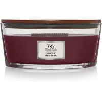 Woodwick Noir Cherry Navire - Bougie parfumée - 453,6 g