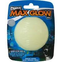 Chuckit! Balle Chuckit! Max Glow pour chien - 6,5 cm de diamètre