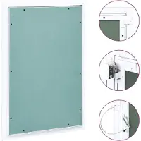 vidaXL Trappe de visite avec cadre en aluminium et insert GK 400x600 mm