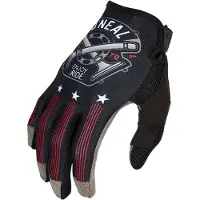 O'Neal Mayhem Nanofront Piston Noir Rouge Blanc Gants de Motocross Taille XL