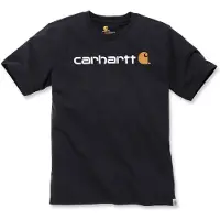 Carhartt Core Logo Relaxed Fit Short Sleeve T-shirt Noir L Homme