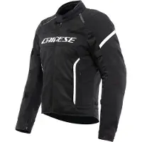 Dainese Veste textile pour moto Air Frame 3, noir/blanc, 46