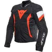 Dainese Avro 5 Tex Jacket Black Red Fluo White Taille 60