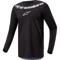 Alpinestars Fluid Graphite Long Sleeve Jersey Noir S Homme