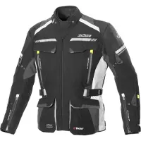 Büse Highland 2 blouson textile pour moto, noir/gris clair, 54