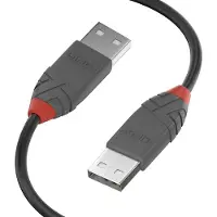 Lindy 2m USB 2.0 Type A to A Cable, Anthra Line