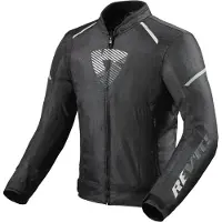 REV'IT! Sprint H2O Noir Blanc Blouson Taille 2XL