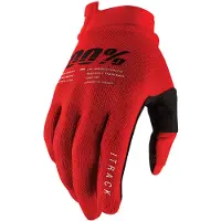 100% Itrack Off-road Gloves Rouge L / Short Homme