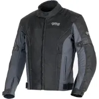 GMS Lagos Veste Moto Textile Noire Grise Imperméable Taille M