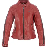 Helstons Victoria Leather Rag Rouge CE Blouson Taille S