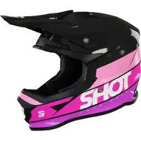Shot Furious Story Rose Brillant Casque Cross Taille XL