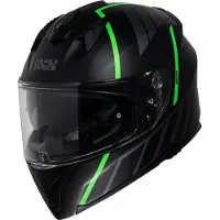IXS casque intégral iXS217 2.0 mat noir-vert fluo XS