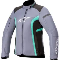 Alpinestars Stella T-Kira V2 Veste textile imperméable pour femme, gris clair/noir, L