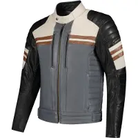 Rusty Stitches Steve Blouson en cuir de moto Taille