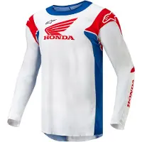 Alpinestars Honda Racer Iconic Long Sleeve Jersey Blanc S Homme