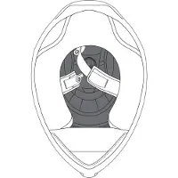 AGV K-6/K-6 S S26 Coussinets de couronne pour casque Taille