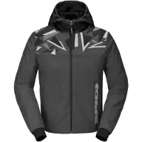 Spidi Sweat à capuche Evo Sport pour moto, noir/gris, L