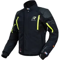 Rukka Veste textile pour moto Shield-R, noir/jaune, 54