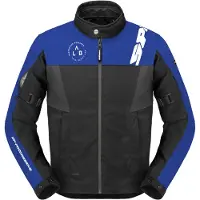 Spidi Veste de moto textile imperméable Corsa H2Out, noir/bleu, L