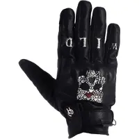 Helstons Skull Leather Gloves Noir 4XL Homme