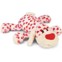 Beeztees Peluche à coeur XL - Suki - Blanc - 45 x 46 x 11 cm