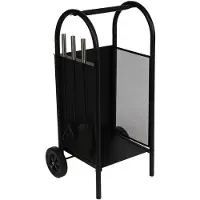 DKD Home Decor Log Stand Steel Plastic (42 x 36 x 81 cm)