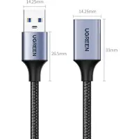 UGREEN Us115 Câble Usb-A (mâle) / Usb-A (femelle) 5Gb/S 5M - Noir