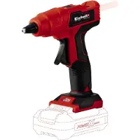 Einhell Te-cg 18 Li Hot Glue Gun Rouge One Size / EU Plug 220V