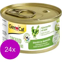 GimCat Superfood ShinyCat Duo - Boîte - Filet de poulet et pomme