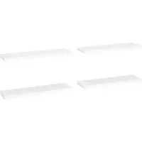 vidaXL Étagères murales flottantes 4 pcs blanc 90x23,5x3,8 cm MDF