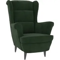 vidaXL Fauteuil vert foncé velours
