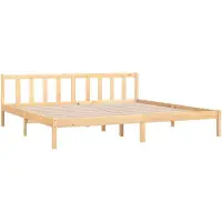 vidaXL Lit en bois massif de pin 180x200 cm