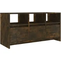vidaXL Armoire TV chêne fumé 102x37,5x52,5 cm Bois composite