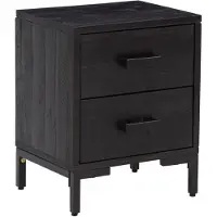 vidaXL Table de chevet Noir 36x30x45 cm Bois de pin massif