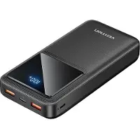 Vention Powerbank, , Fhlb0, 20000Mah, Micro-Usb, Usb-C, 2Xusb-A, 22.5W (Noir)