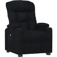 vidaXL Fauteuil relax électrique noir tissu