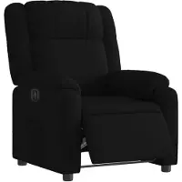 vidaXL Fauteuil relax électrique noir tissu