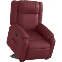 vidaXL Fauteuil relax releveur bordeaux similicuir