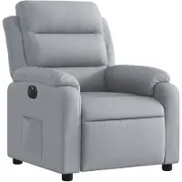 vidaXL Fauteuil relax électrique gris clair Tissu