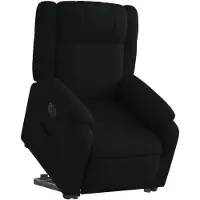 vidaXL Fauteuil relax releveur électrique noir tissu