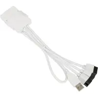 Lian Li PW-U2TPAW Hub USB - blanc (USB-A, 3 ports), Station d’accueil + hub USB, Blanc