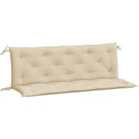 vidaXL Coussins de banc de jardin 2 pcs. Beige 150x50x7 cm Tissu Oxford