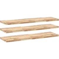 vidaXL Étagères flottantes 3 pcs 160x40x4 cm acacia massif non traité