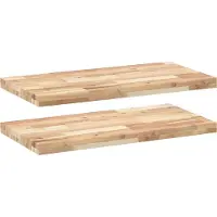 vidaXL Étagères flottantes 2 pcs 60x40x4 cm acacia massif non traité