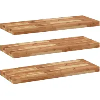 vidaXL Étagères flottantes 3 pcs 100x30x4 cm acacia massif à l'huile