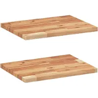 vidaXL Étagères flottantes 2 pcs 40x30x2 cm acacia massif à l'huile